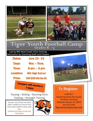 Tiger Football Camp K-5